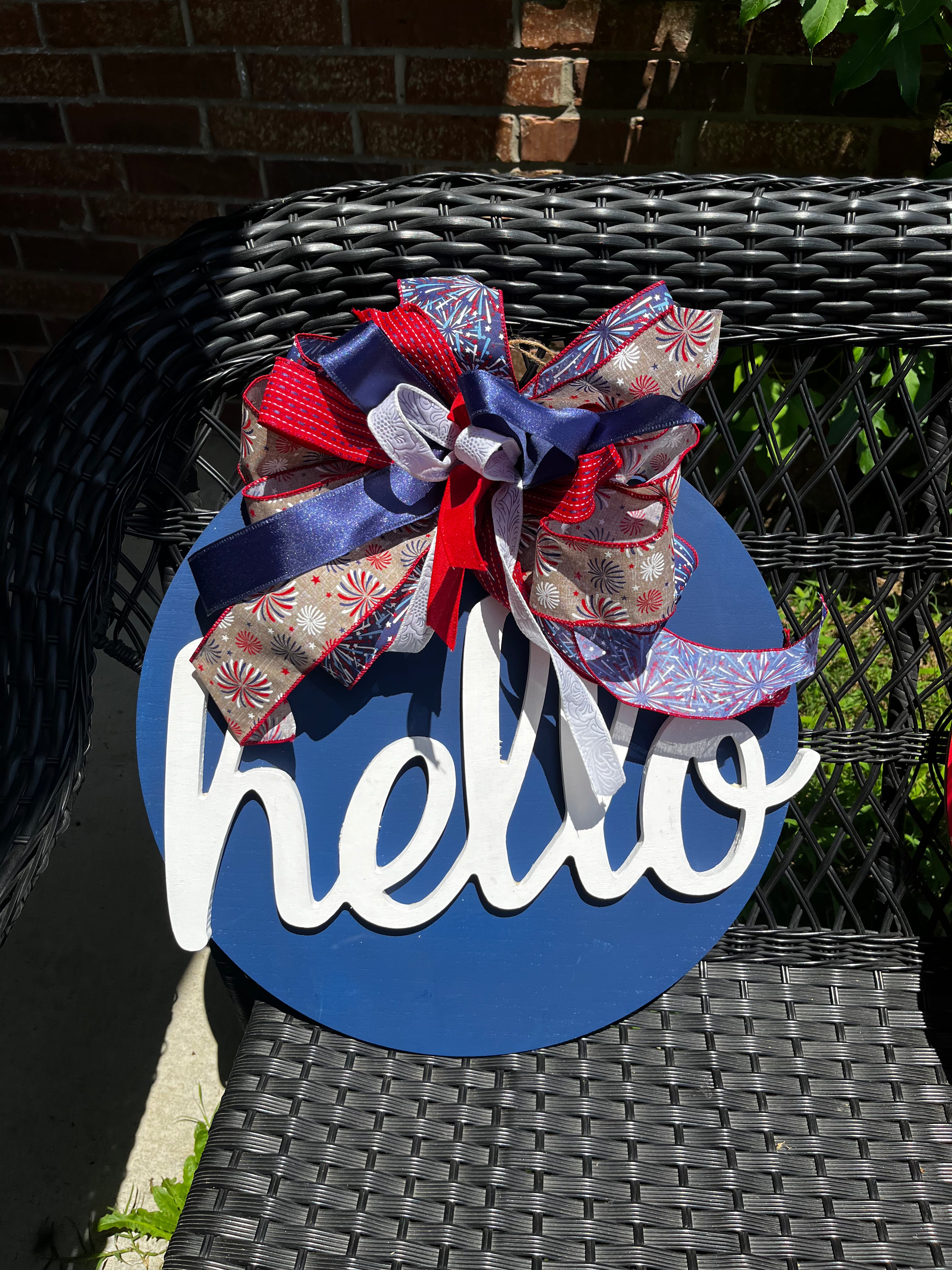 Red, White, and Blue Door Hanger