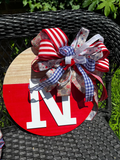 Custom Letter Door Hanger(RWB)